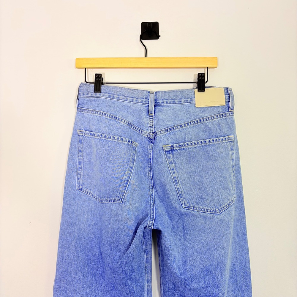 Citizens of Humanity Brynn Drawstring Trousers Wide Leg Jeans Blue Organic 25 - Picture 7 of 10